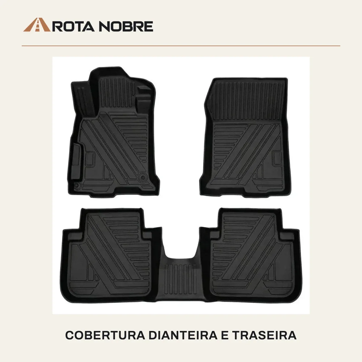 Peças internas moldadas em 3D: cobertura total do assoalho