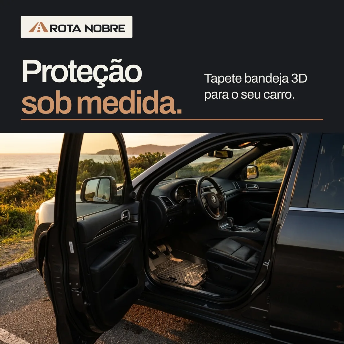 Tapete Bandeja 3D WM em funcionamento